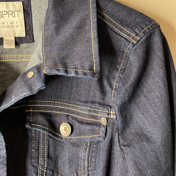 ESPRIT Dark Wash Classic Denim Jacket - Picture 6 of 10